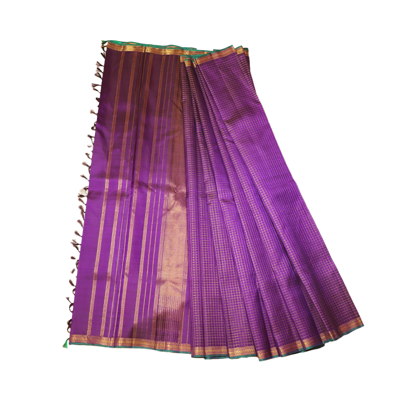 Purple kacheevaram