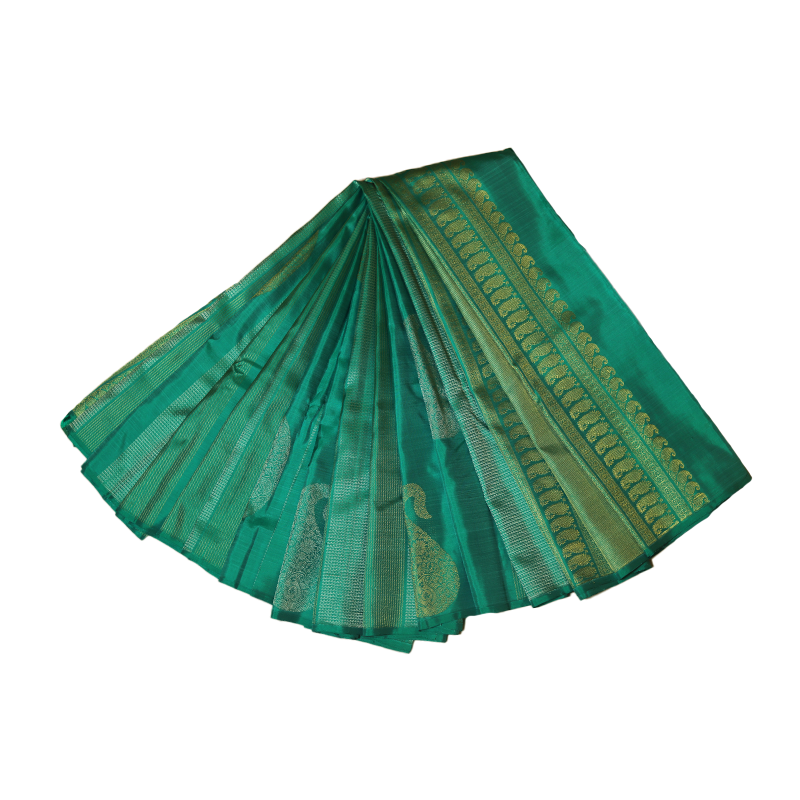 Seagreen kancheevaram