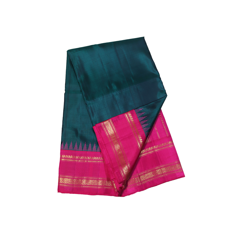 Teal gadwalsilk