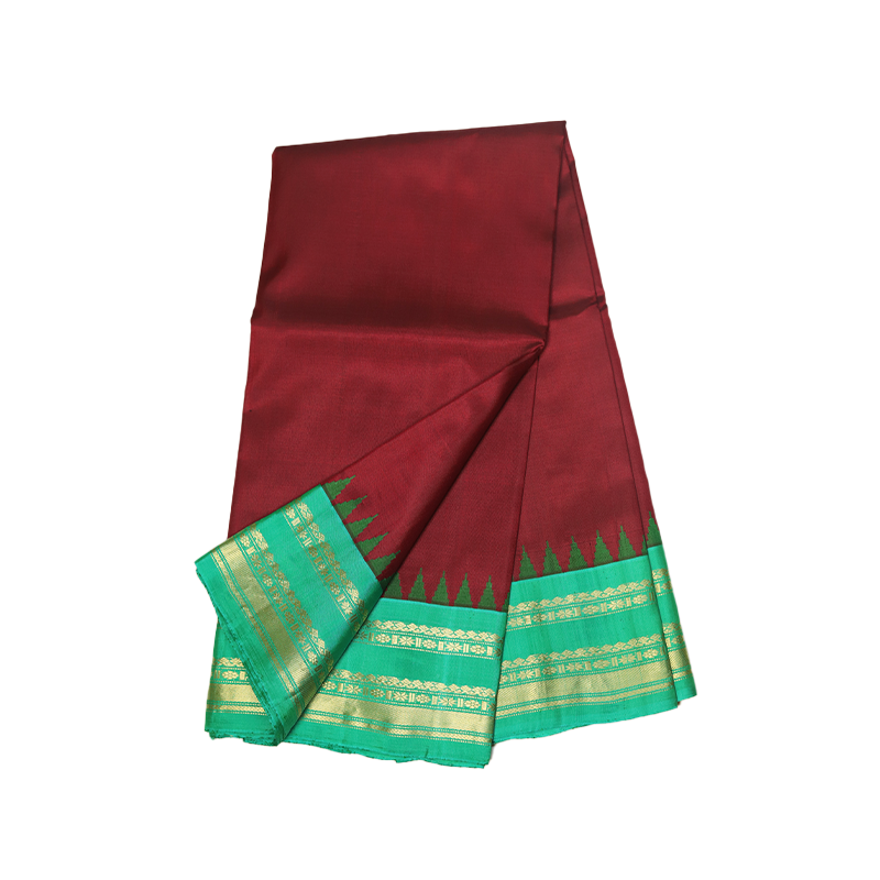 Brown gadwal silk