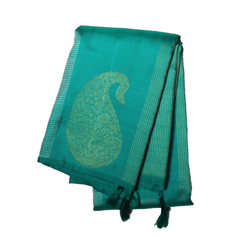 Seagreen kancheevaram