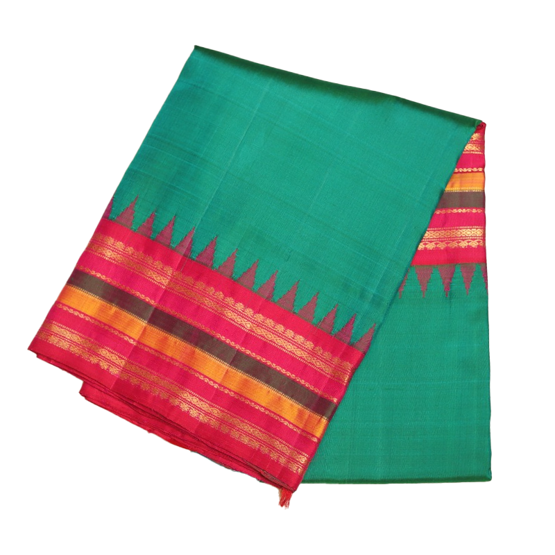 Green gadwal silk