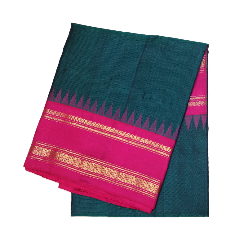 Teal gadwalsilk