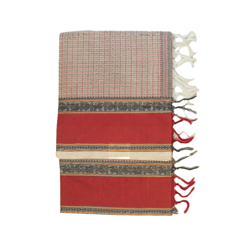 Offwhite kancheepuram cotton