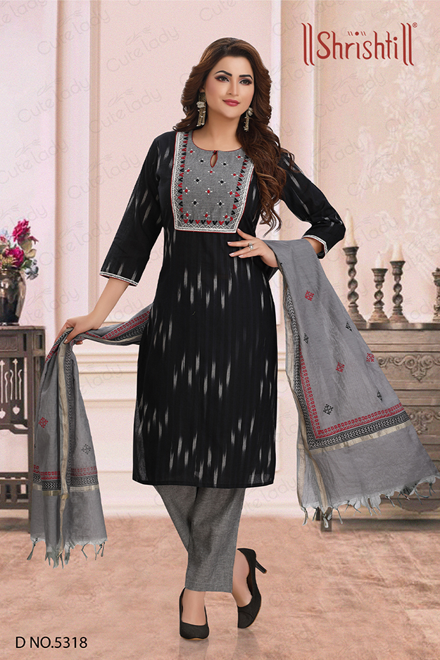 Black Ikkat Cotton